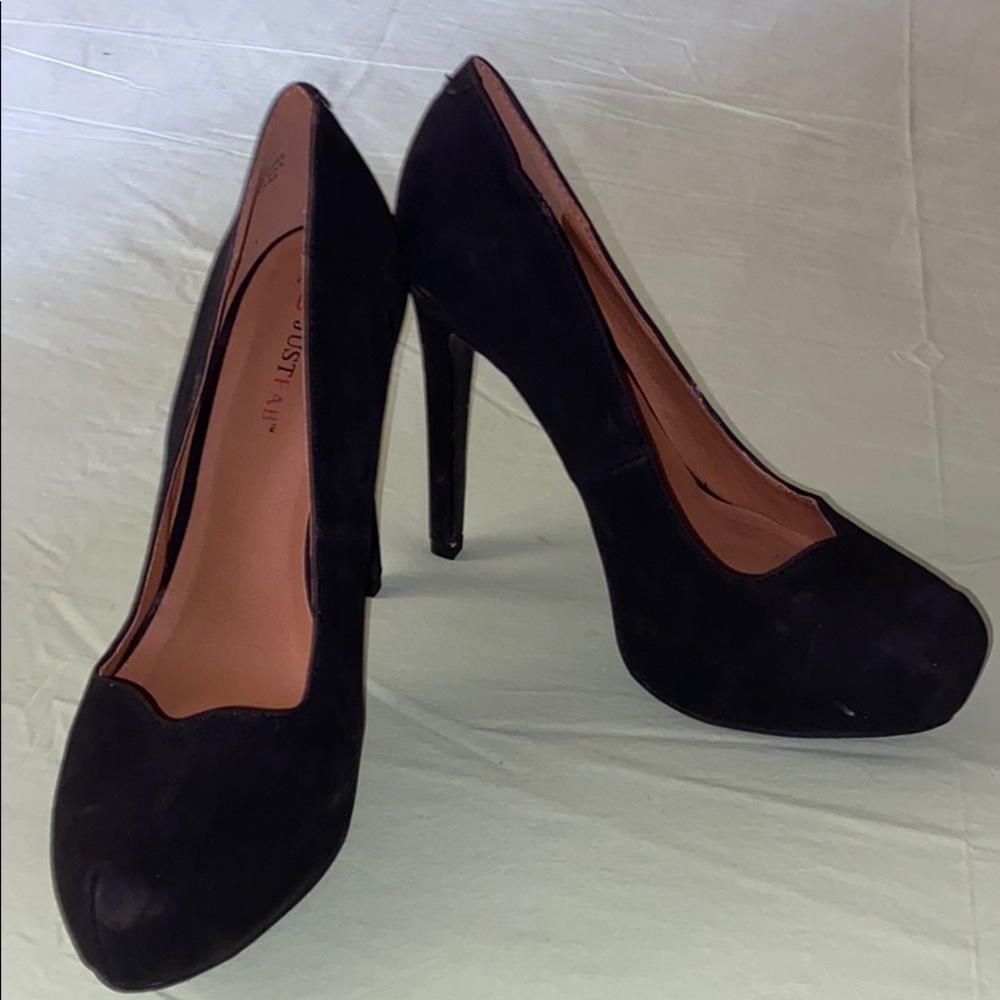 Just Fab Black Heels Size 7